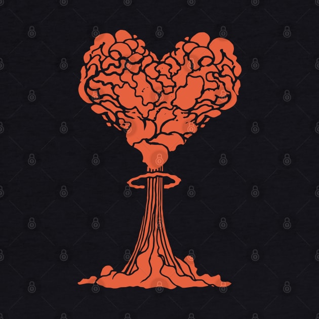 Heart-Shaped Mushroom Cloud by SPACE ART & NATURE SHIRTS 